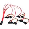StarTech.com 50cm Internal Serial Attached SCSI Mini SAS Cable – SFF8087 to 4x SFF8482 – Internal Mini SAS Cable (SAS808782P50) , Red