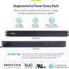 StarTech 13-Outlet Rackmount PDU, 1U Server Power Strip, 1x Front and 12x Rear Ports, Mounted Power Distribution Unit
