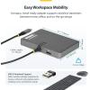 StarTech USB-C to Quad DisplayPort 4K60, 4K120 Workstation Dock, 140W PD Passthrough, USB for Keyboard and Mouse, Windows, Mac M1-M5, USB4, Thunderbolt, DisplayLink DL7400, TAA (Quad-USB-DP-Adapt)