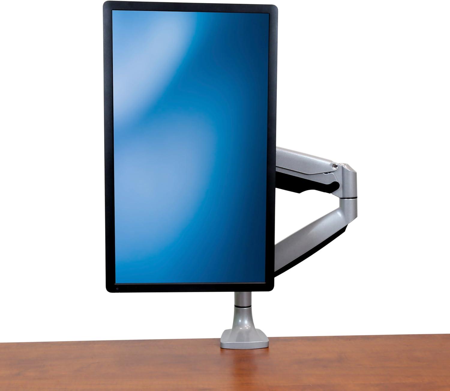image:imageStarTechcom Desk Mount Monitor Arm Full Motion Articulating Monitors 12 to 34 Adjustable VESA Single Monitor Arm Desk amp Grommet Clamp Silver ARMPIVOTHDSilver
