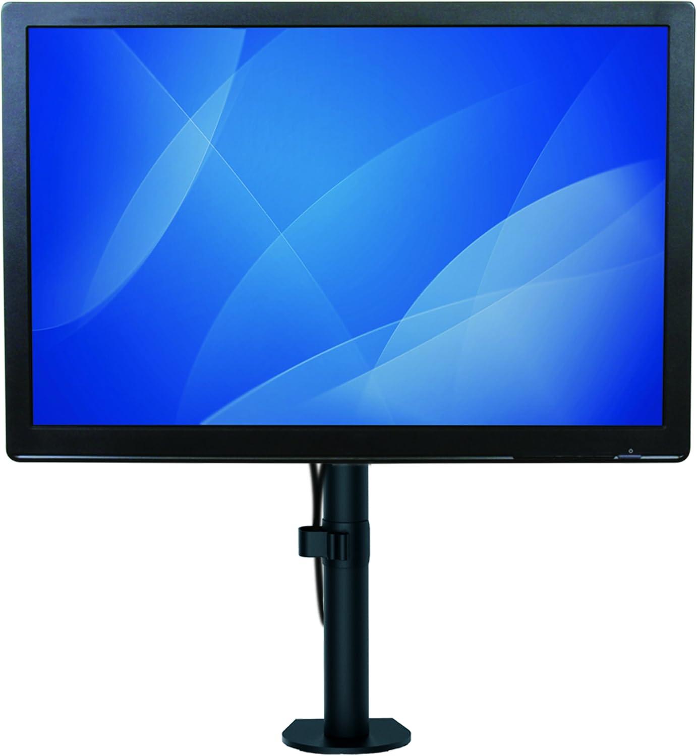 image:imageStarTechcom Single Monitor Desk Mount Heavy Duty Pole Mount for up to 34 176lb8kg VESA Compatible Displays Ergonomic Height Adjustable Monitor Arm Desk amp Grommet ClampSilver