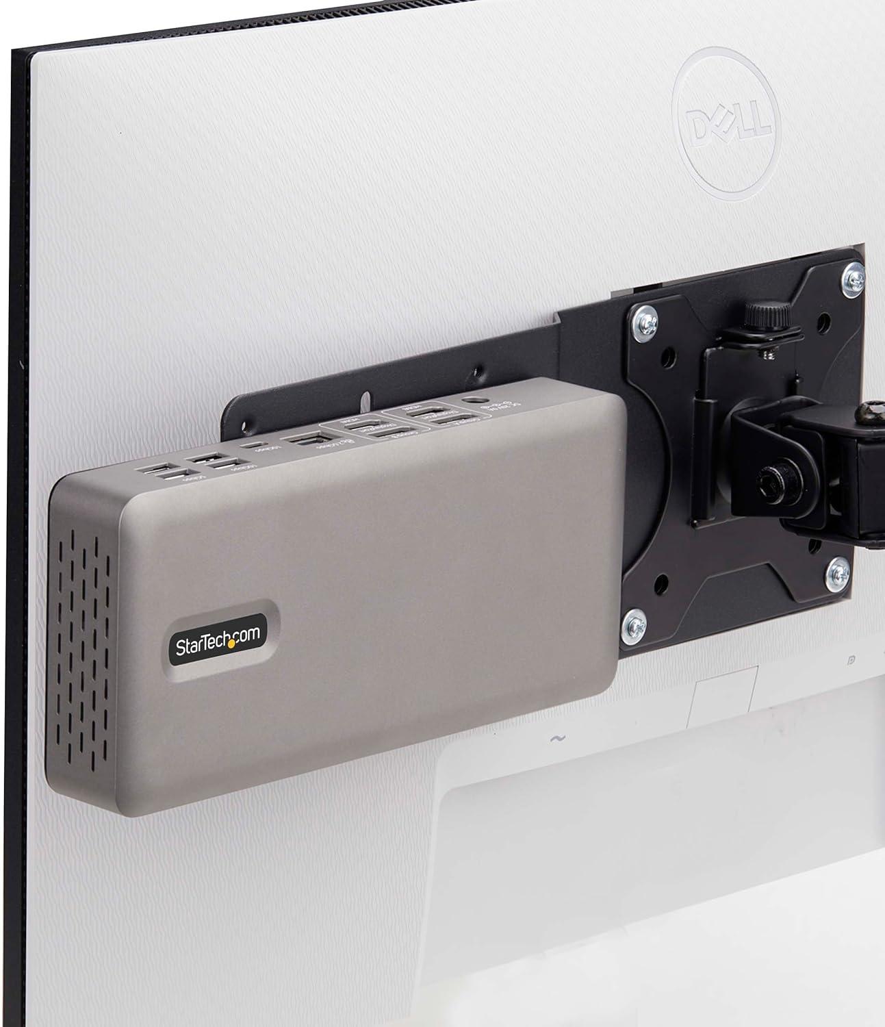 image:imageStarTechcom Thin Client Mount Mini PC VESA Mount Adjustable 7 to 28 Under Desk Computer Mount Mac Mini Monitor Mount ACCSMNTNUC Mount