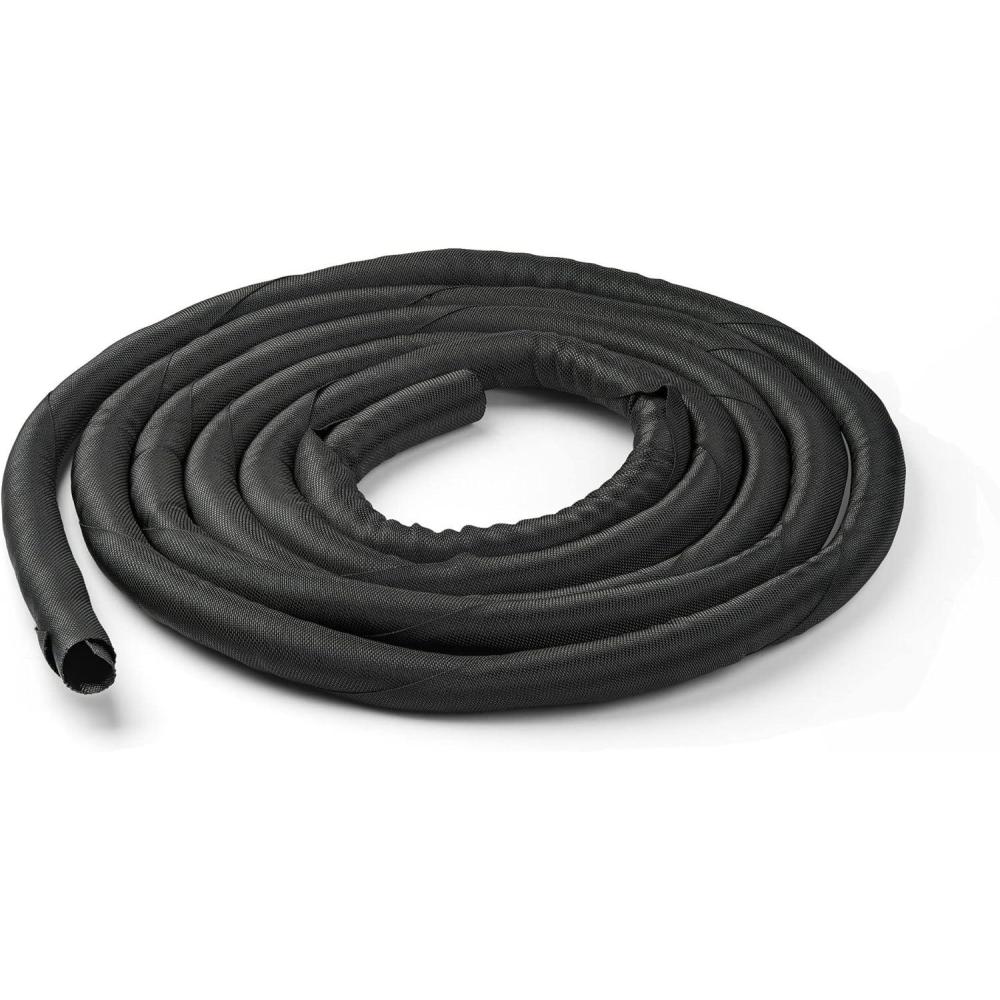 image:imageStarTechcom 65 2m Cable Management Sleeve Flexible Coiled Cable Wrap 1015 dia Expandable Sleeve Polyester Cord ManagerProtectorConcealer Black Trimmable Cable Organizer WKSTNCM140x390x1509ft