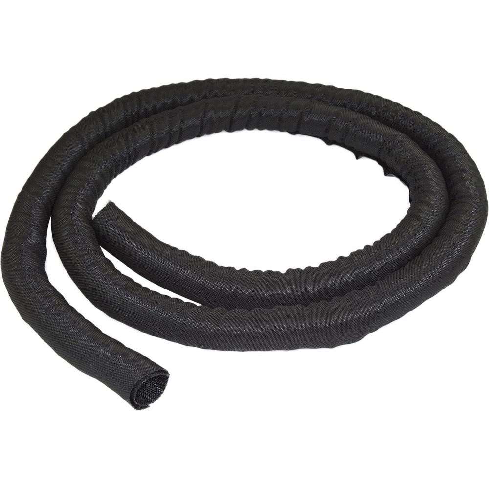 image:imageStarTechcom 65 2m Cable Management Sleeve Flexible Coiled Cable Wrap 1015 dia Expandable Sleeve Polyester Cord ManagerProtectorConcealer Black Trimmable Cable Organizer WKSTNCM1 x 1 x 7920