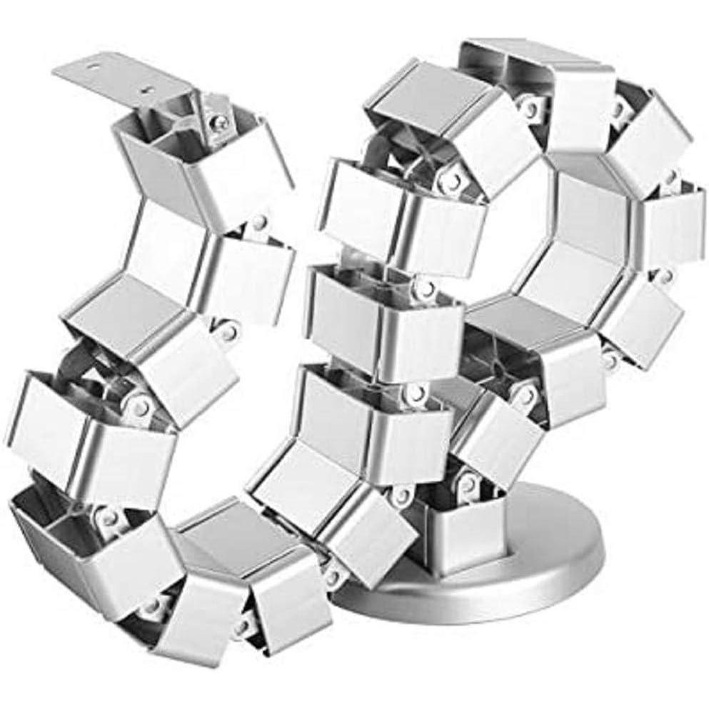 image:imageStarTechcom Spine Cable Management Weighted Base Plate Cord Cover Cable Organizer Cord Protector Cable Raceway CMVBMOD Silver
