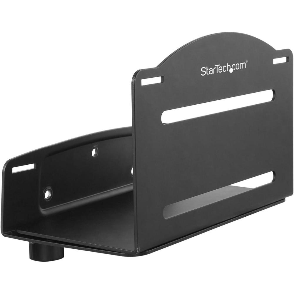 image:imageStarTechcom Wall Mount CPU Holder  Adjustable Width 48in to 83in  Metal  Computer Tower Mounting Bracket for Desktop PC CPUWALLMNT
