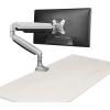 StarTech.com Desk Mount Monitor Arm – Full Motion Articulating – Monitors 12 to 34 Adjustable VESA Single Monitor Arm – Desk & Grommet Clamp -Silver (ARMPIVOTHD)(Silver)