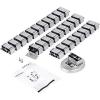 StarTech.com Spine Cable Management – Weighted Base Plate – Cord Cover – Cable Organizer – Cord Protector – Cable Raceway (CMVBMOD) Silver