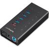 StarTech.com USB-C Hub 4 Port – USB C to 3 x USB A and 1 x USB C – USB 3.0 – Mountable – Industrial – Powered USB Hub – USB Port Expander (HB30C3A1CST)(1″ X 2.4″ X 6.3″)