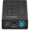 StarTech.com USB-C Hub 4 Port – USB C to 3 x USB A and 1 x USB C – USB 3.0 – Mountable – Industrial – Powered USB Hub – USB Port Expander (HB30C3A1CST)(1″ x 2.4″ x 3.9″)