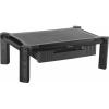 StarTech.com Adjustable Monitor Riser – Large – Drawer – Monitors up to 32”- Adjustable Height – Desk Monitor Stand (MONSTADJDL)(19.7in x 13in)