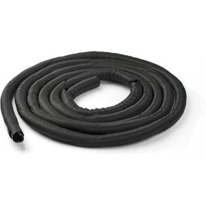 StarTech.com 6.5′ (2m) Cable Management Sleeve – Flexible Coiled Cable Wrap – 1.0-1.5″ dia. Expandable Sleeve – Polyester Cord Manager/Protector/Concealer – Black Trimmable Cable Organizer (WKSTNCM)(1.40″x3.90″x15.09ft)