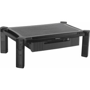 StarTech.com Adjustable Monitor Riser – Large – Drawer – Monitors up to 32”- Adjustable Height – Desk Monitor Stand (MONSTADJDL)(19.7in x 13in)