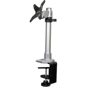StarTech.com Single Monitor Desk Mount, Heavy Duty Pole Mount for up to 34″ (17.6lb/8kg) VESA Compatible Displays, Ergonomic Height Adjustable Monitor Arm, Desk & Grommet Clamp(Black)