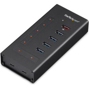 StarTech.com USB-C Hub 4 Port – USB C to 3 x USB A and 1 x USB C – USB 3.0 – Mountable – Industrial – Powered USB Hub – USB Port Expander (HB30C3A1CST)(1″ X 2.4″ X 6.3″)