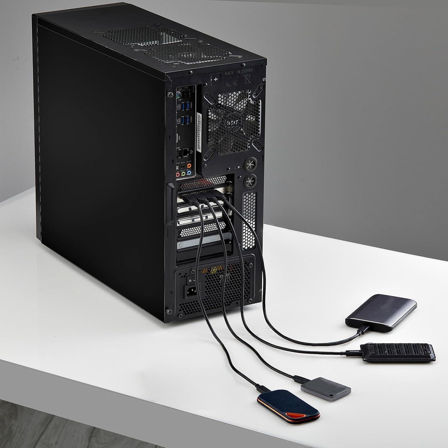 image:imageStarTech 4Port USBA 10Gbps PCIe Card 4X Independent USB 32 Controllers PCI Express 30 Expansion Card TAAUSBA