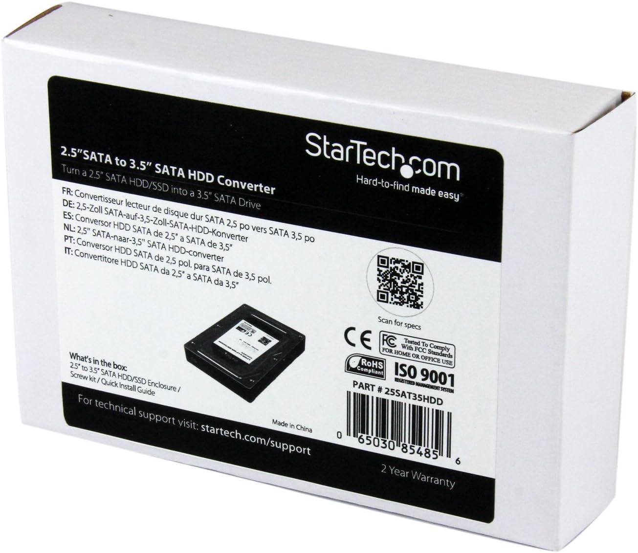image:imageStarTechcom CFast Card to SATA Adapter with 25 Housing Supports SATA III 6 Gbps CFast Memory Card Converter OS Independent TAA CFAST2SAT2525in SATA Drive