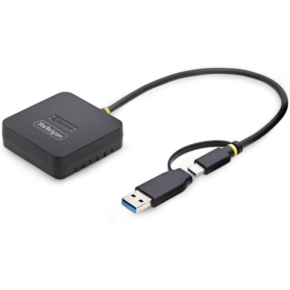 image:imageStarTech USBCUSBA to M2 NVMe and 25in35in SATA Adapter 10Gbps ToolFree External SSD Hard Drive Reader BMMKeyNVMe