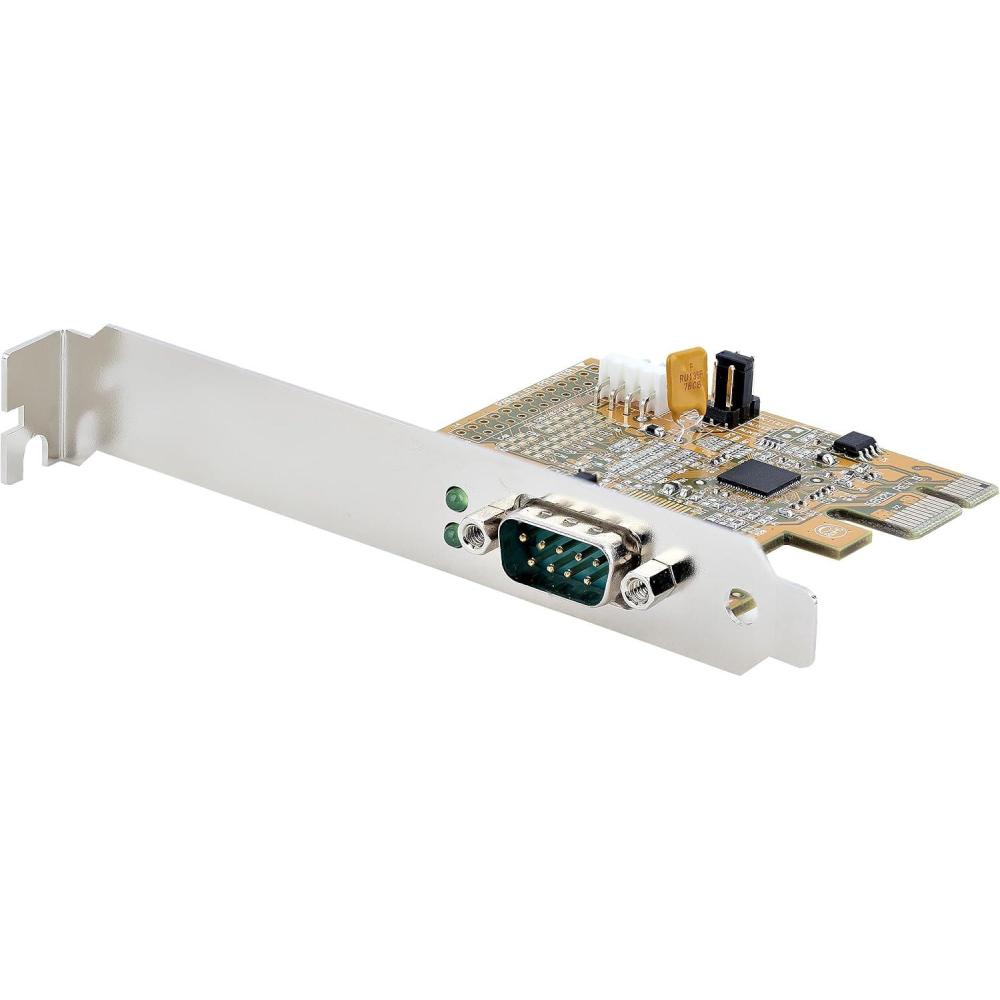 image:imageStarTechcom 1Port PCI Express Serial Card PCIe to RS232 DB9 Serial Interface Card PC Serial Card 16C1050 UART StandardLow Profile Brackets COM Retention WindowsLinux TAA