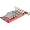 StarTech 4-Port USB-A 10Gbps PCIe Card, 4X Independent USB 3.2 Controllers, PCI Express 3.0 Expansion Card, TAA(USB-A)