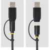 StarTech USB-C/USB-A to M.2 NVMe and 2.5in/3.5in SATA Adapter, 10Gbps, Tool-Free External SSD Hard Drive Reader, B+M/M-Key(NVMe)