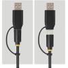 StarTech USB-C/USB-A to M.2 NVMe and 2.5in/3.5in SATA Adapter, 10Gbps, Tool-Free External SSD Hard Drive Reader, B+M/M-Key(NVMe &SATA)