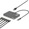 StarTech USB-C to Quad HDMI 4K60 Workstation Dock, 140W PD Passthrough, USB for Keyboard and Mouse, Windows, Mac M1-M5, USB4, Thunderbolt Laptops, DisplayLink DL7400, TAA (Quad-USB-HDMI-Adapt)