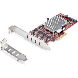 StarTech 4-Port USB-A 10Gbps PCIe Card, 4X Independent USB 3.2 Controllers, PCI Express 3.0 Expansion Card, TAA(USB-C)