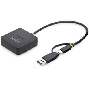 StarTech USB-C/USB-A to M.2 NVMe and 2.5in/3.5in SATA Adapter, 10Gbps, Tool-Free External SSD Hard Drive Reader, B+M/M-Key(NVMe)