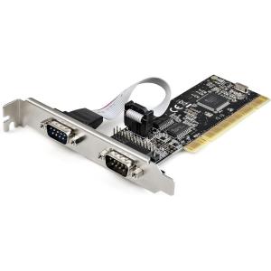 StarTech.com PCI Serial Parallel Combo Card with Dual Serial RS232 Ports (DB9) & 1x Parallel LPT Port (DB25) – PCI Combo Adapter Card – PCI Expansion Card Controller – PCI to Printer Card (PCI2S1P2)