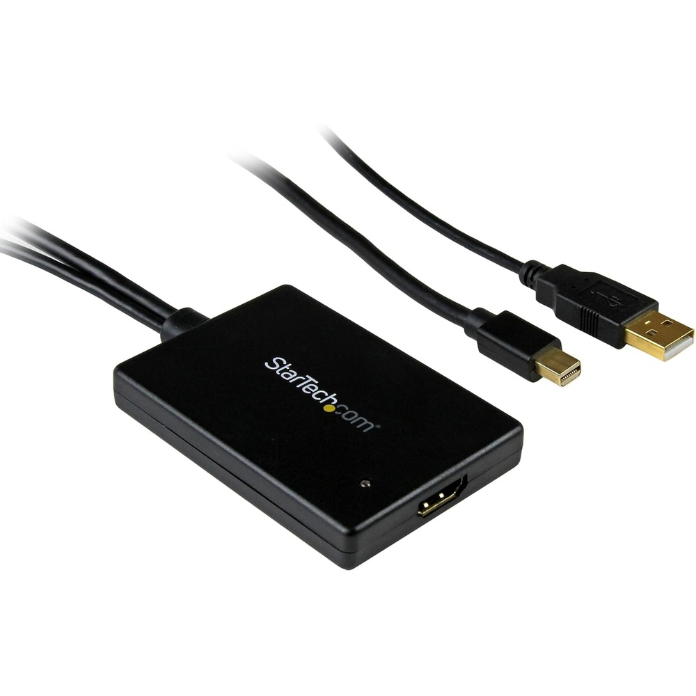 image:imageStarTechcom Mini DisplayPort to HDMI Adapter with USB Audio Mini DP to HDMI MDP2HDMIUSBA