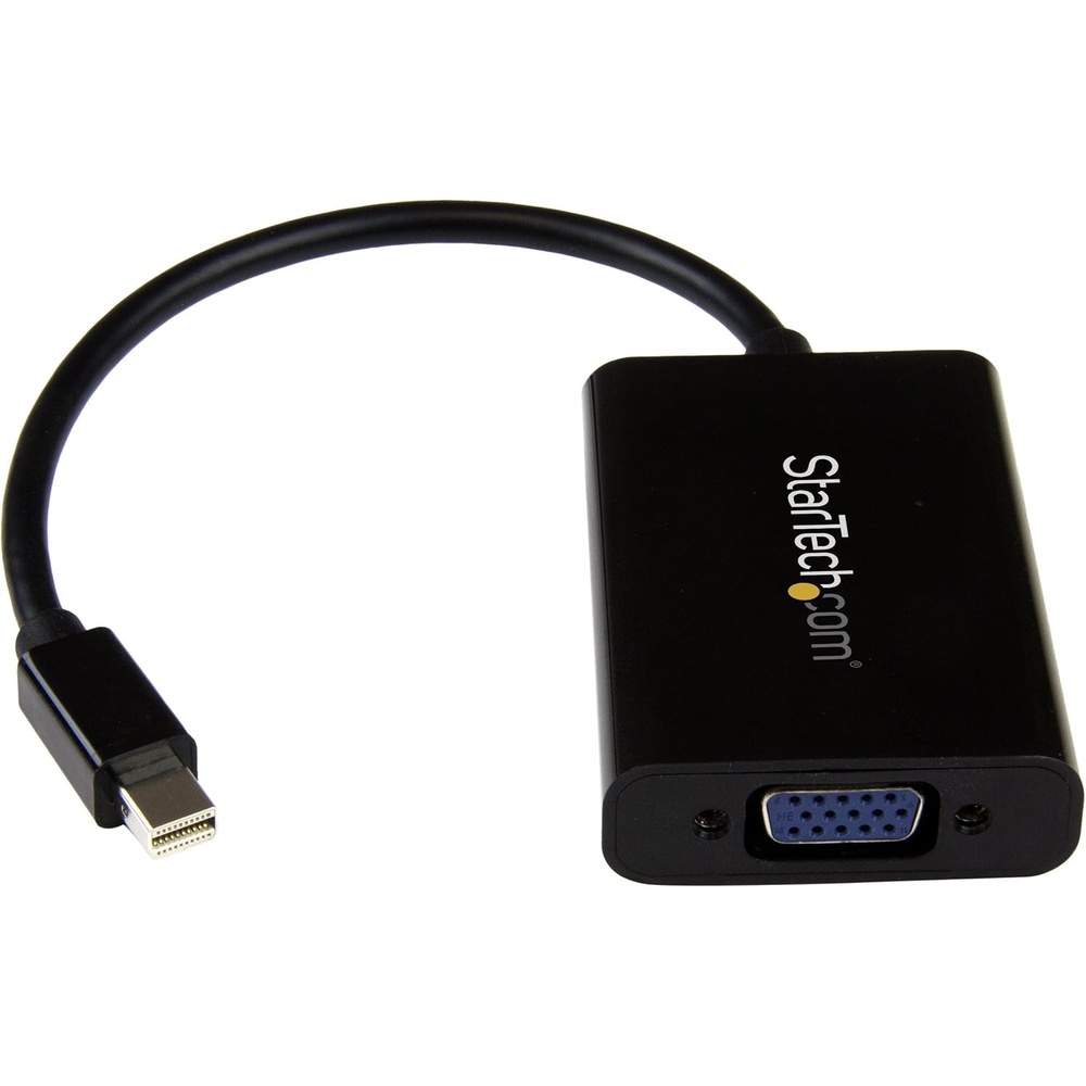 image:imageStarTechcom Mini DisplayPort to VGA Adapter with Audio Mini DP to VGA Converter 1920x1200 MDP2VGAA