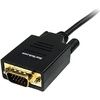 StarTech.com 6ft (2m) Mini DisplayPort to VGA Cable – Active Mini DP to VGA Adapter Cable – 1080p Video – mDP 1.2 or Thunderbolt 1/2 Mac/PC to VGA Monitor/Display – Converter Cord (MDP2VGAMM6)(Black)