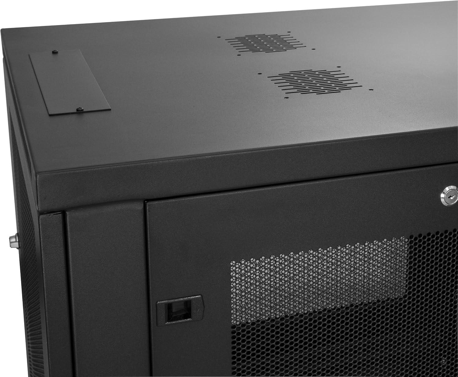 imageStarTechcom 15U 4 Post Wall Network Cabinet with 1U Shelf 19quot Wall Server Rack for IT EquipmentDataFixed Max Depth 38 cm
