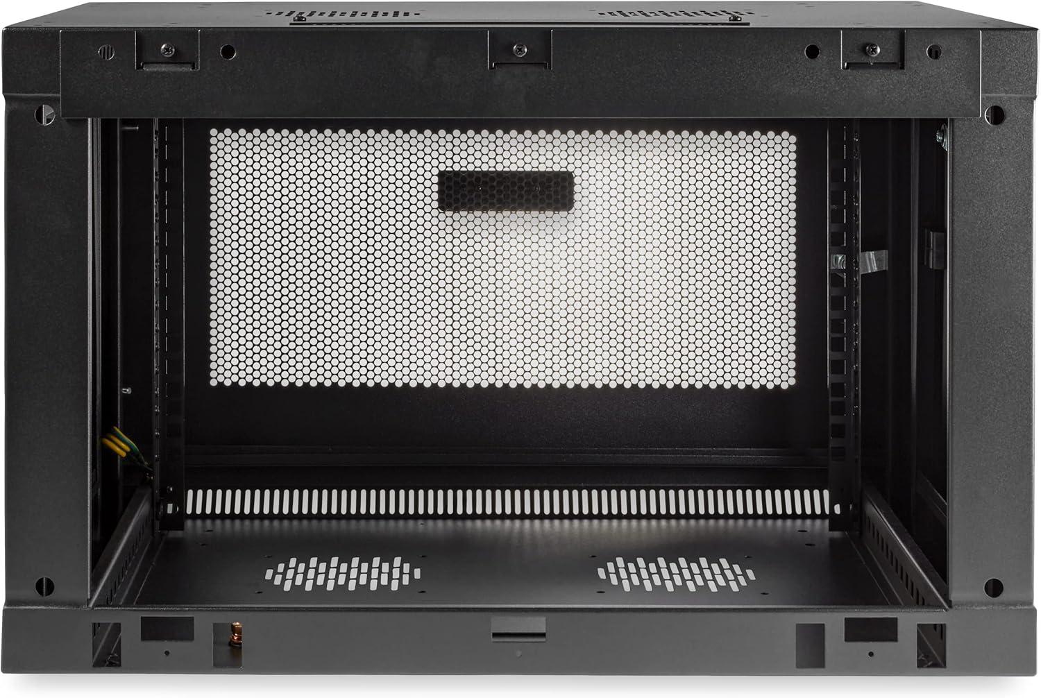 imageStarTechcom 15U 4 Post Wall Network Cabinet with 1U Shelf 19quot Wall Server Rack for IT EquipmentDataFixed Max Depth 38 cm