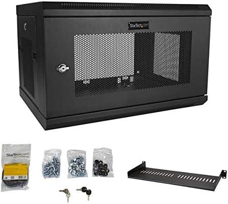 imageStarTechcom 15U 4 Post Wall Network Cabinet with 1U Shelf 19quot Wall Server Rack for IT EquipmentDataFixed Max Depth 38 cm