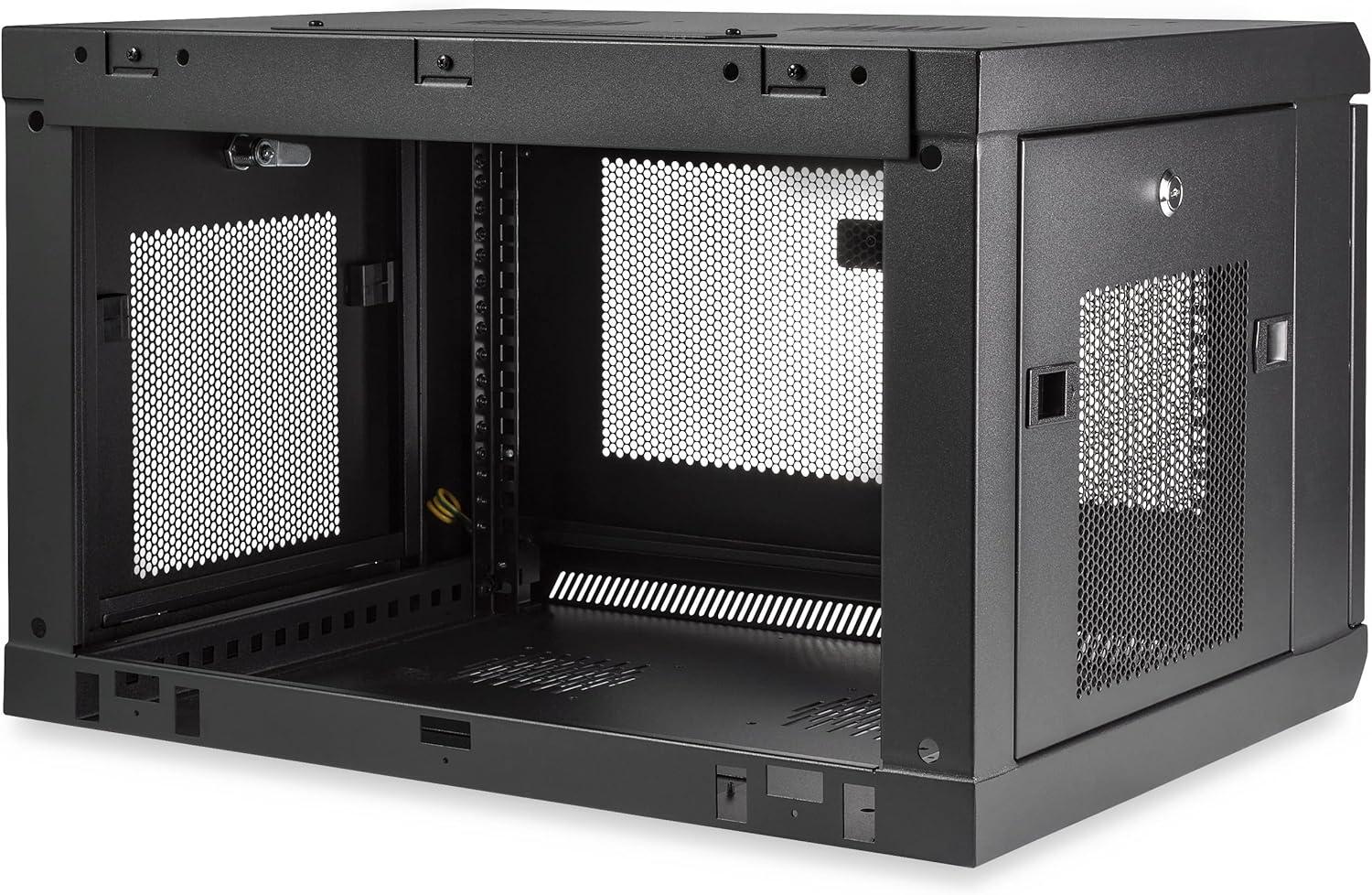 imageStarTechcom 15U 4 Post Wall Network Cabinet with 1U Shelf 19quot Wall Server Rack for IT EquipmentDataFixed Max Depth 38 cm