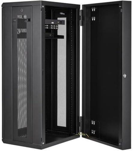 imageStarTechcom 15U 4 Post Wall Network Cabinet with 1U Shelf 19quot Wall Server Rack for IT EquipmentDataHinge Max Depth 16