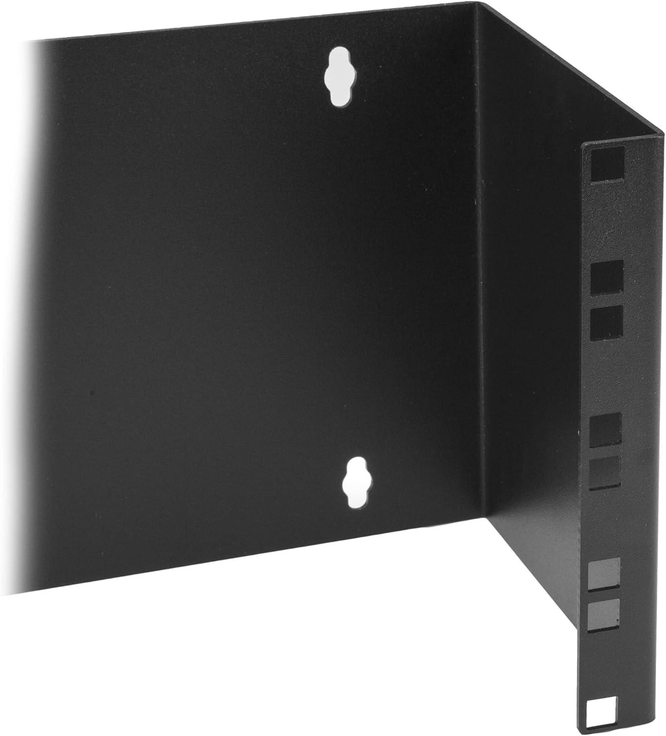 imageStarTechcom 4U 19quot Hinged Patch Panel Wall Mount Bracket Wall Rack Depth 6quot Wall Mount Equipment Rack Network Patch Panel Max 15kg WALLMOUNTH44U