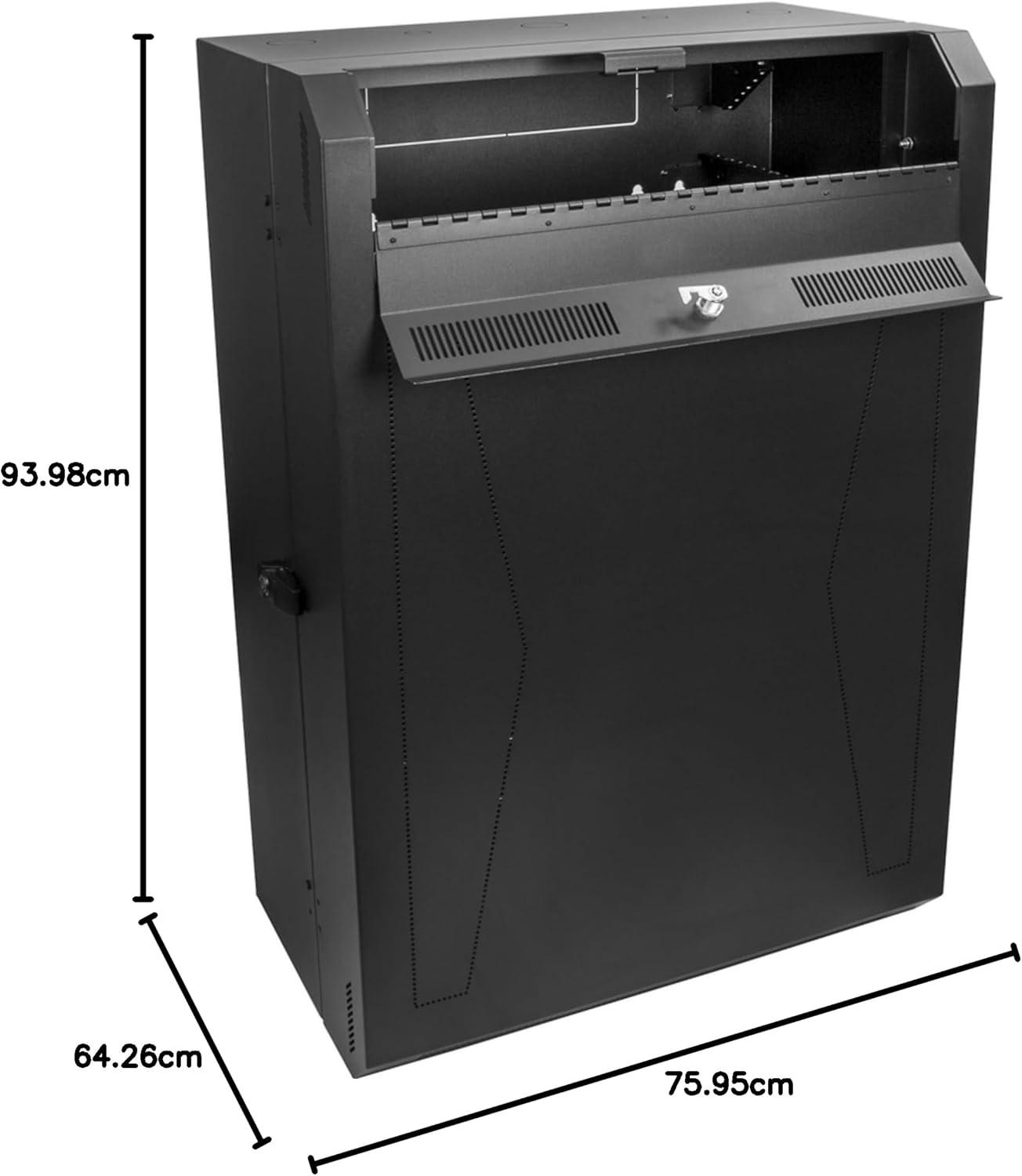 imageStarTechcom 6U Network Wall Cabinet Vertical Rack for Patch Bay Server Room Cabinet 30quot RK630WALVS8U