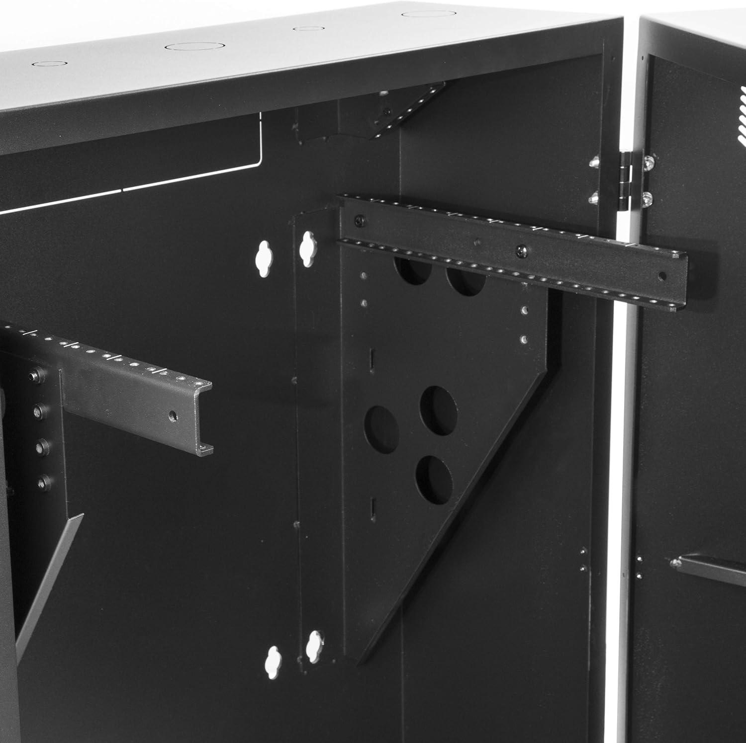 imageStarTechcom 6U Network Wall Cabinet Vertical Rack for Patch Bay Server Room Cabinet 30quot RK630WALVS8U