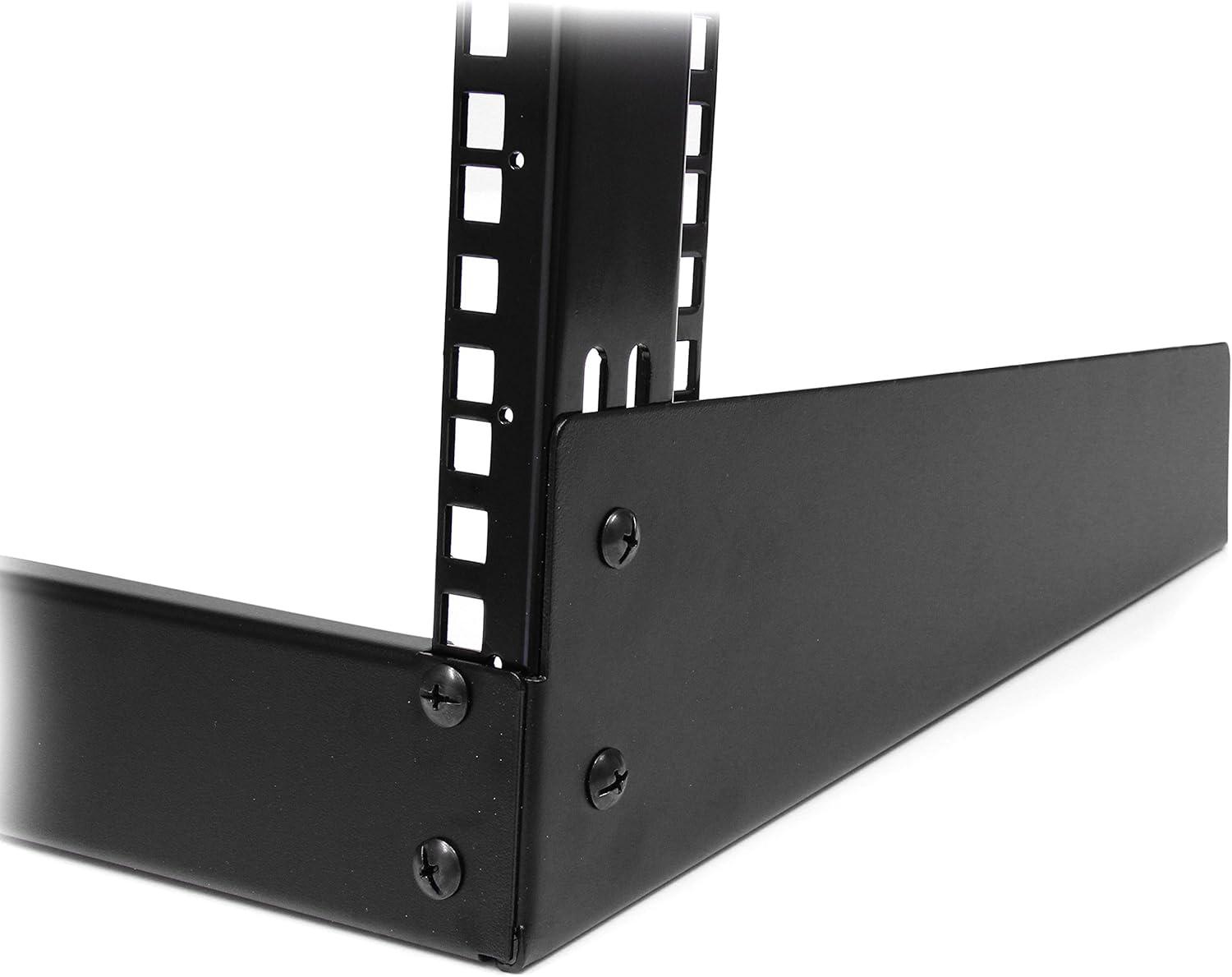 imageStarTechcom 8U Open Frame Network Rack 19quot 2Post Desktop Rack for Computers Audiovisual Equipment Media Computers Data Rooms and Server Rooms RK8OD12U