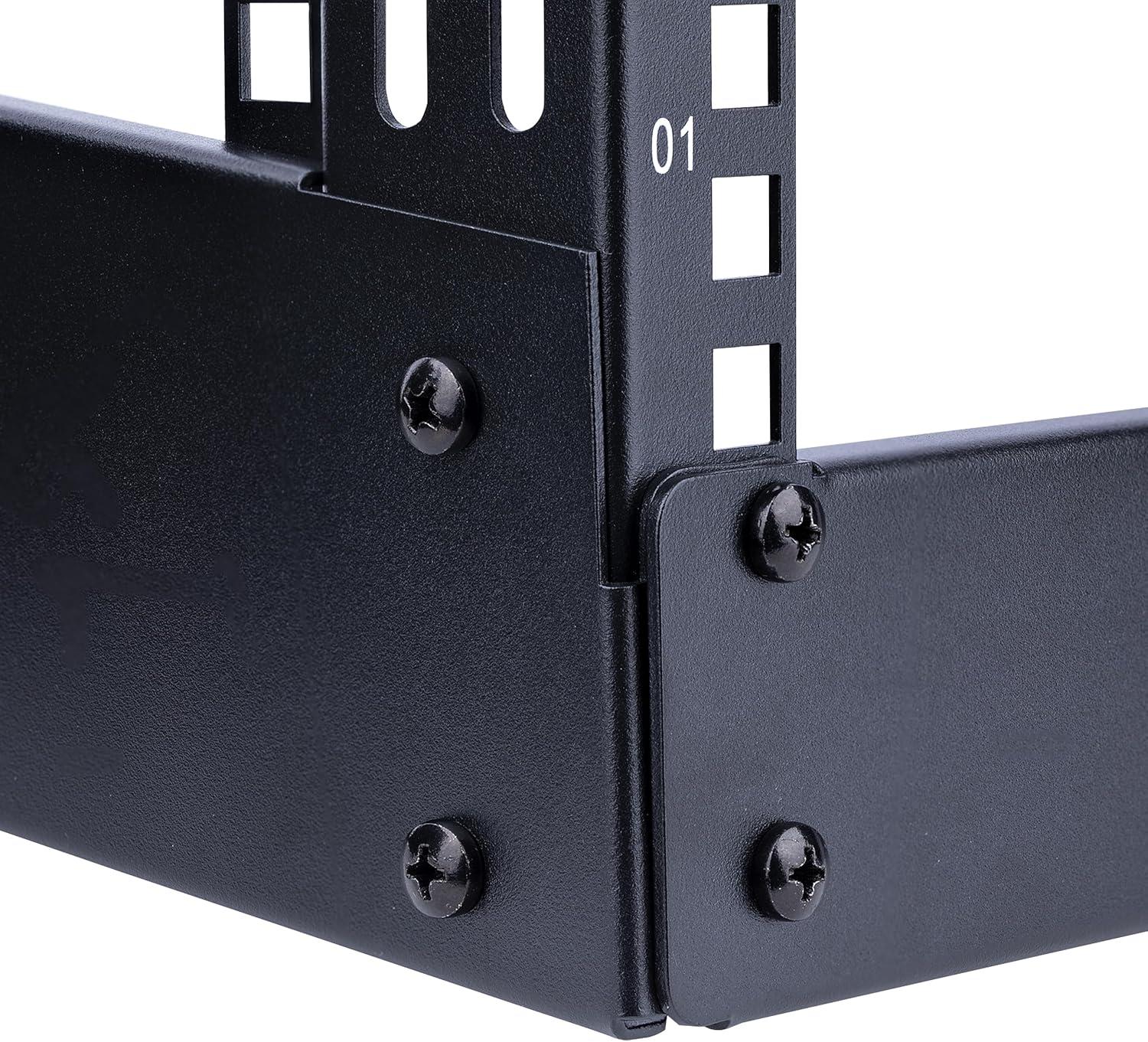 imageStarTechcom 8U Open Frame Network Rack 19quot 2Post Desktop Rack for Computers Audiovisual Equipment Media Computers Data Rooms and Server Rooms RK8OD8U
