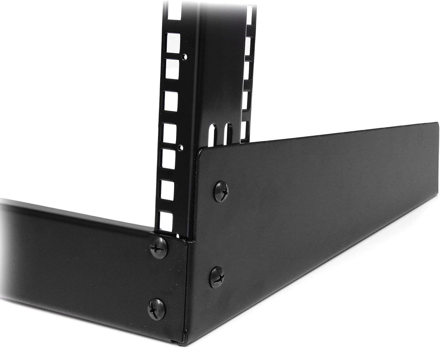 imageStarTechcom 8U Open Frame Network Rack 19quot 2Post Desktop Rack for Computers Audiovisual Equipment Media Computers Data Rooms and Server Rooms RK8OD12U