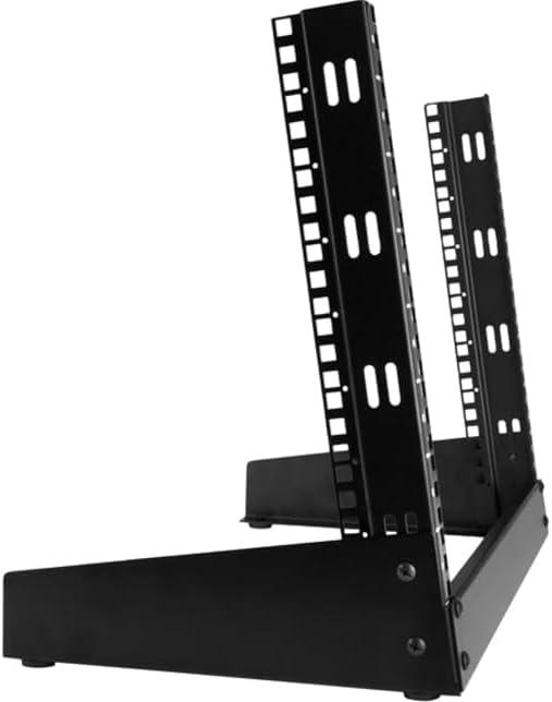 imageStarTechcom 8U Open Frame Network Rack 19quot 2Post Desktop Rack for Computers Audiovisual Equipment Media Computers Data Rooms and Server Rooms RK8OD8U