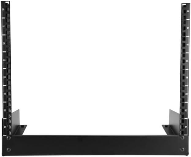 imageStarTechcom 8U Open Frame Network Rack 19quot 2Post Desktop Rack for Computers Audiovisual Equipment Media Computers Data Rooms and Server Rooms RK8OD8U