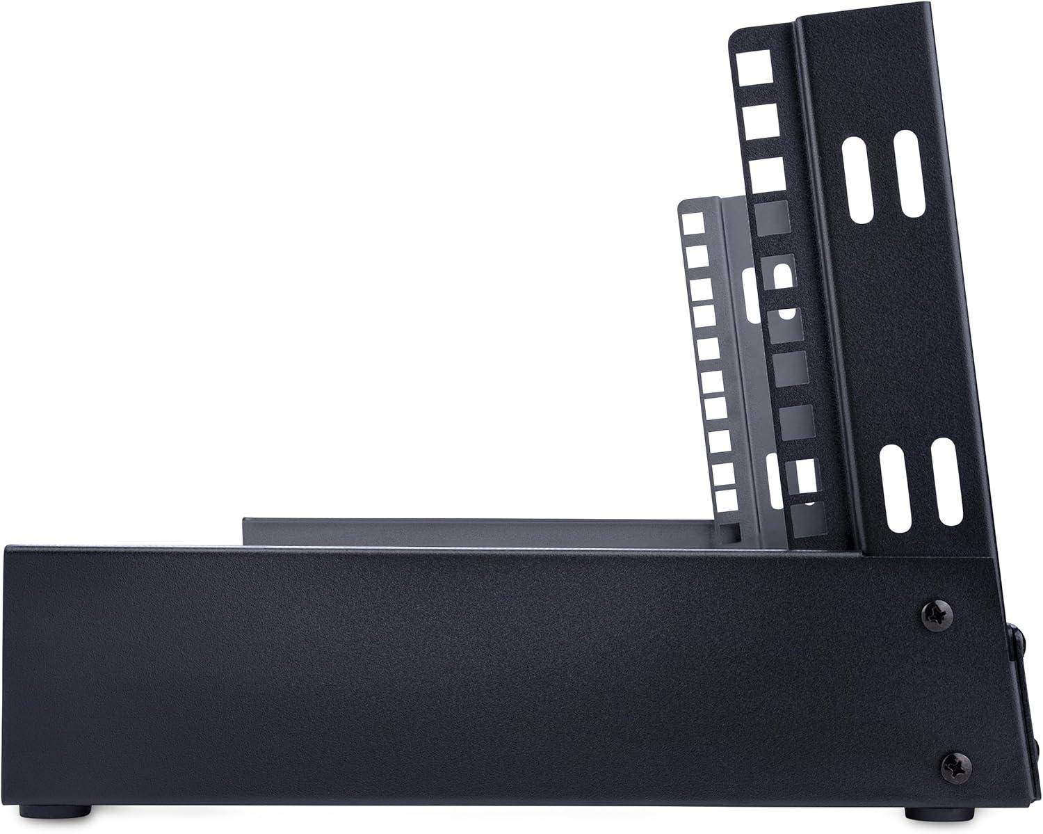 imageStarTechcom 8U Open Frame Network Rack 19quot 2Post Desktop Rack for Computers Audiovisual Equipment Media Computers Data Rooms and Server Rooms RK8OD4U