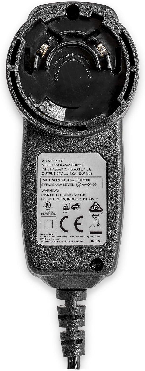 imageStarTechcom Alimentation secteur universelle pour stations daccueil DK30A2DH et DK30ADD 20 V 2 A SVA20N2NEUA