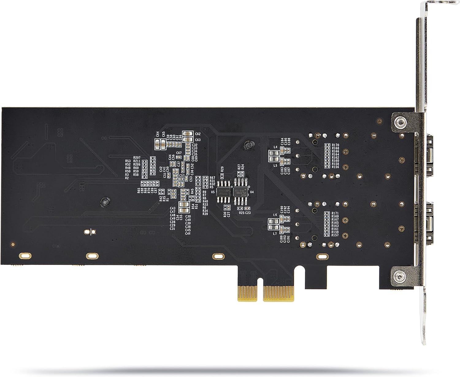 imageStarTechcom Carte Rseau GbE SFP 2 Port PCIe 20 x1 Intel I350AM2 Carte Contrleur 2X 1GbE 1000BASE CuivreFibre Optique Carte Rseau Gigabit Ethernet NIC ServeurPC P021GINETWORKCARD