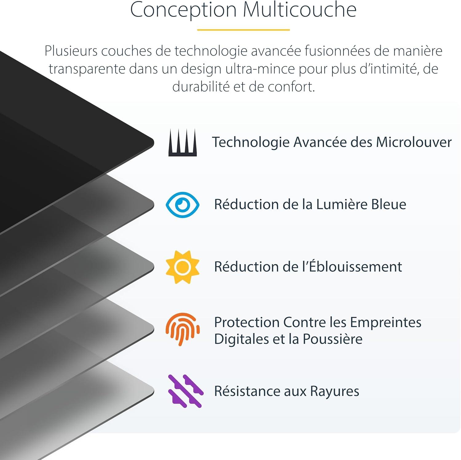 imageStarTechcom Filtre de Confidentialit 4 Directions pour iPad Pro 129quot 3e Gnration et Suprieur pour PortraitPaysage cran de Protection iPad 30 Degrs de Vue Filtre Anti Lumire Bleue129 iPad Pro